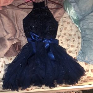 navy sparkle dress